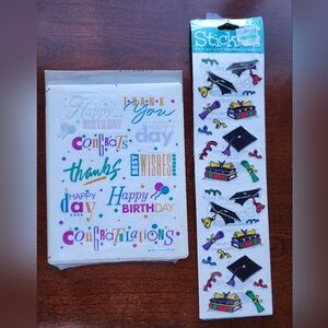 Vintage 1990 Graduation and Birthday Themed Stickers